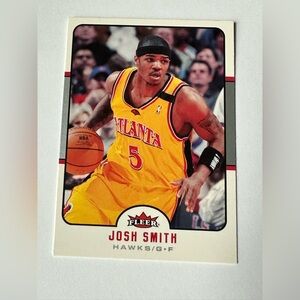 Josh Smith - Atlanta Hawks - Fleer Basketball Trading Card - Yellow Jersey